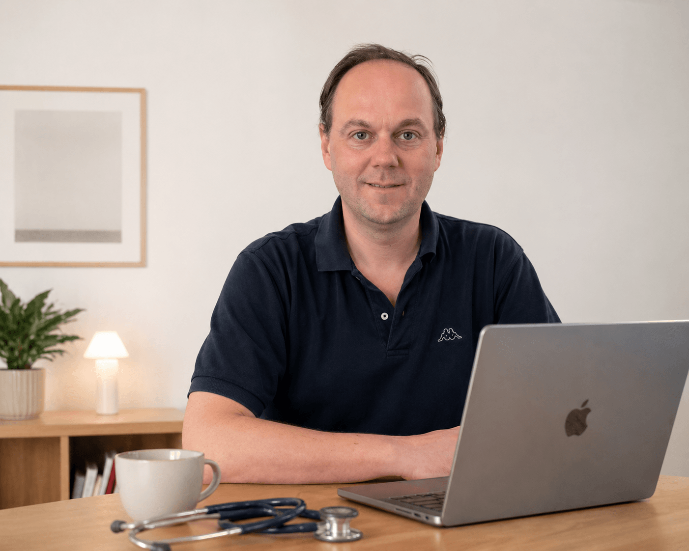 Speciallæge Frederik Liljefred ved sin arbejdsplads